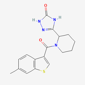 3-[1-(6-Methyl-1-benzothiophene-3-carbonyl)piperidin-2-yl]-1,4-dihydro-1,2,4-triazol-5-one