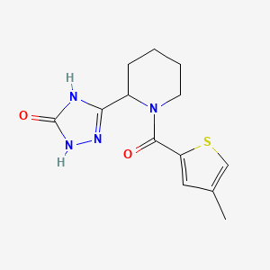 3-[1-(4-Methylthiophene-2-carbonyl)piperidin-2-yl]-1,4-dihydro-1,2,4-triazol-5-one