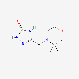 3-(7-Oxa-4-azaspiro[2.5]octan-4-ylmethyl)-1,4-dihydro-1,2,4-triazol-5-one