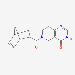 molecular formula C15H17N3O2 B7357807 6-(Bicyclo[2.2.1]hept-5-ene-2-carbonyl)-3,5,7,8-tetrahydropyrido[4,3-d]pyrimidin-4-one 