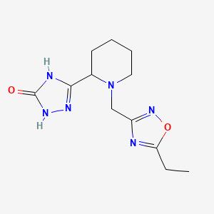 3-[1-[(5-Ethyl-1,2,4-oxadiazol-3-yl)methyl]piperidin-2-yl]-1,4-dihydro-1,2,4-triazol-5-one