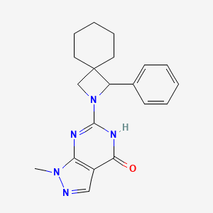 1-methyl-6-(3-phenyl-2-azaspiro[3.5]nonan-2-yl)-5H-pyrazolo[3,4-d]pyrimidin-4-one