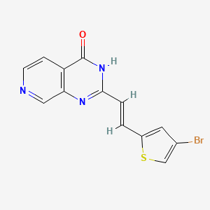 2-[(E)-2-(4-bromothiophen-2-yl)ethenyl]-3H-pyrido[3,4-d]pyrimidin-4-one