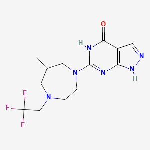 6-[6-Methyl-4-(2,2,2-trifluoroethyl)-1,4-diazepan-1-yl]-1,5-dihydropyrazolo[3,4-d]pyrimidin-4-one