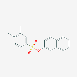 molecular formula C18H16O3S B7358113 Naphthalen-2-yl 3,4-dimethylbenzenesulfonate 