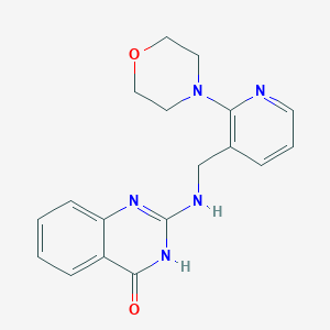 2-[(2-morpholin-4-ylpyridin-3-yl)methylamino]-3H-quinazolin-4-one