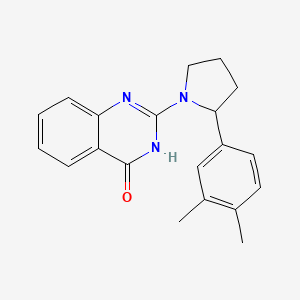 2-[2-(3,4-dimethylphenyl)pyrrolidin-1-yl]-3H-quinazolin-4-one