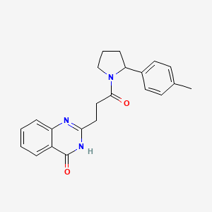 2-[3-[2-(4-methylphenyl)pyrrolidin-1-yl]-3-oxopropyl]-3H-quinazolin-4-one