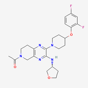 molecular formula C24H29F2N5O3 B7358322 XO01711Urg 