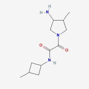 2-(3-amino-4-methylpyrrolidin-1-yl)-N-(3-methylcyclobutyl)-2-oxoacetamide