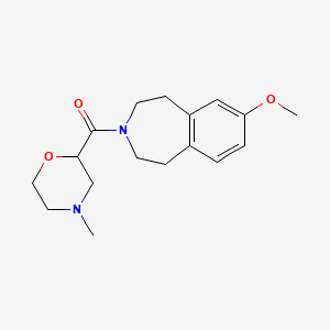 (7-Methoxy-1,2,4,5-tetrahydro-3-benzazepin-3-yl)-(4-methylmorpholin-2-yl)methanone