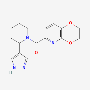 2,3-dihydro-[1,4]dioxino[2,3-b]pyridin-6-yl-[2-(1H-pyrazol-4-yl)piperidin-1-yl]methanone