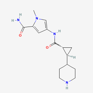 1-methyl-4-[[(1R,2S)-2-piperidin-4-ylcyclopropanecarbonyl]amino]pyrrole-2-carboxamide