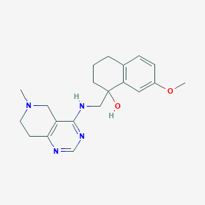 7-methoxy-1-[[(6-methyl-7,8-dihydro-5H-pyrido[4,3-d]pyrimidin-4-yl)amino]methyl]-3,4-dihydro-2H-naphthalen-1-ol