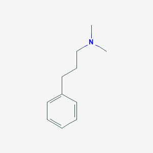 molecular formula C11H17N B073586 1-Dimethylamino-3-phenylpropane CAS No. 1199-99-1