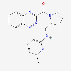 1,2,4-Benzotriazin-3-yl-[2-[[(6-methylpyridin-2-yl)amino]methyl]pyrrolidin-1-yl]methanone