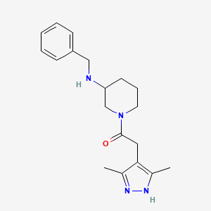 1-[3-(benzylamino)piperidin-1-yl]-2-(3,5-dimethyl-1H-pyrazol-4-yl)ethanone