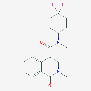 N-(4,4-difluorocyclohexyl)-N,2-dimethyl-1-oxo-3,4-dihydroisoquinoline-4-carboxamide