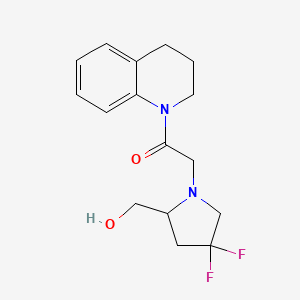 2-[4,4-difluoro-2-(hydroxymethyl)pyrrolidin-1-yl]-1-(3,4-dihydro-2H-quinolin-1-yl)ethanone