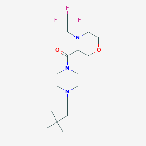 [4-(2,2,2-Trifluoroethyl)morpholin-3-yl]-[4-(2,4,4-trimethylpentan-2-yl)piperazin-1-yl]methanone