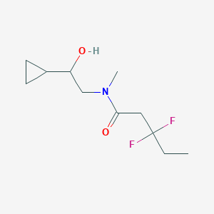 N-(2-cyclopropyl-2-hydroxyethyl)-3,3-difluoro-N-methylpentanamide