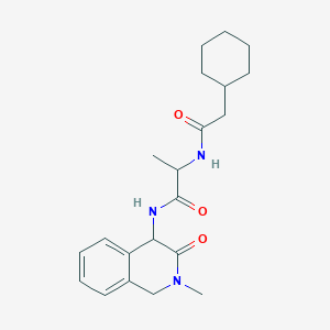 2-[(2-cyclohexylacetyl)amino]-N-(2-methyl-3-oxo-1,4-dihydroisoquinolin-4-yl)propanamide