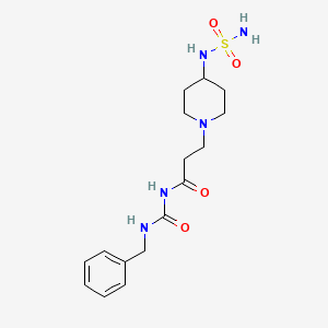 N-(benzylcarbamoyl)-3-[4-(sulfamoylamino)piperidin-1-yl]propanamide