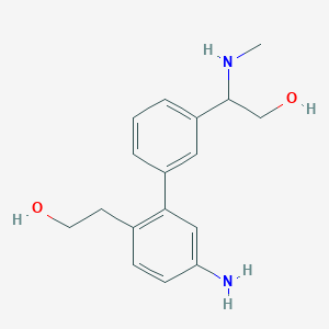 2-[3-[5-Amino-2-(2-hydroxyethyl)phenyl]phenyl]-2-(methylamino)ethanol