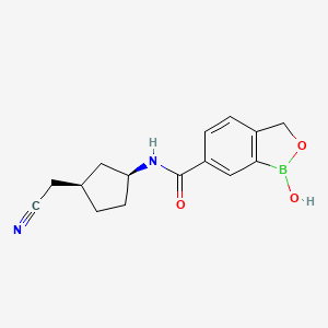 N-[(1S,3R)-3-(cyanomethyl)cyclopentyl]-1-hydroxy-1,3-dihydro-2,1-benzoxaborole-6-carboxamide