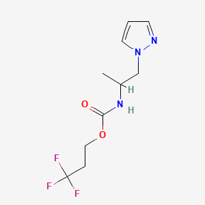 3,3,3-trifluoropropyl N-(1-pyrazol-1-ylpropan-2-yl)carbamate