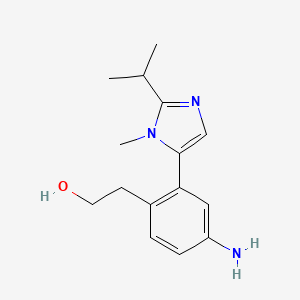 2-[4-Amino-2-(3-methyl-2-propan-2-ylimidazol-4-yl)phenyl]ethanol