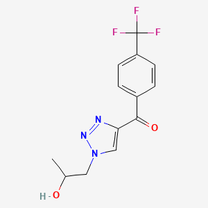 [1-(2-Hydroxypropyl)triazol-4-yl]-[4-(trifluoromethyl)phenyl]methanone