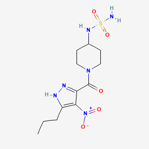 1-(4-nitro-5-propyl-1H-pyrazole-3-carbonyl)-4-(sulfamoylamino)piperidine