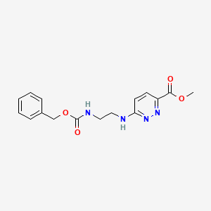 Methyl 6-[2-(phenylmethoxycarbonylamino)ethylamino]pyridazine-3-carboxylate