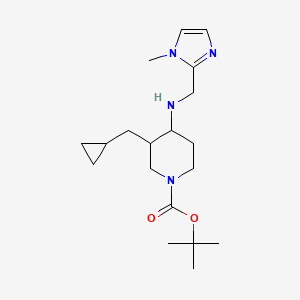 Tert-butyl 3-(cyclopropylmethyl)-4-[(1-methylimidazol-2-yl)methylamino]piperidine-1-carboxylate