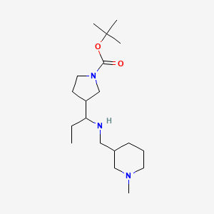 Tert-butyl 3-[1-[(1-methylpiperidin-3-yl)methylamino]propyl]pyrrolidine-1-carboxylate