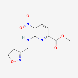 Methyl 6-(4,5-dihydro-1,2-oxazol-3-ylmethylamino)-5-nitropyridine-2-carboxylate