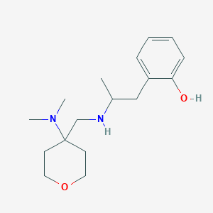 2-[2-[[4-(Dimethylamino)oxan-4-yl]methylamino]propyl]phenol