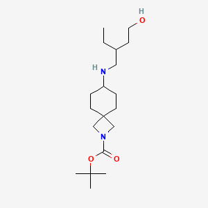 Tert-butyl 7-[(2-ethyl-4-hydroxybutyl)amino]-2-azaspiro[3.5]nonane-2-carboxylate