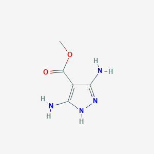 molecular formula C5H8N4O2 B073592 3,5-二氨基-1H-吡唑-4-甲酸甲酯 CAS No. 1572-13-0