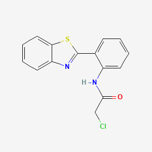 N-[2-(1,3-benzothiazol-2-yl)phenyl]-2-chloroacetamide