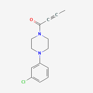 1-[4-(3-Chlorophenyl)piperazin-1-yl]but-2-yn-1-one