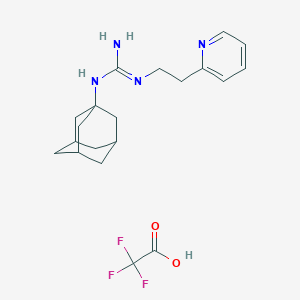 1-(1-Adamantyl)-2-(2-pyridin-2-ylethyl)guanidine;2,2,2-trifluoroacetic acid