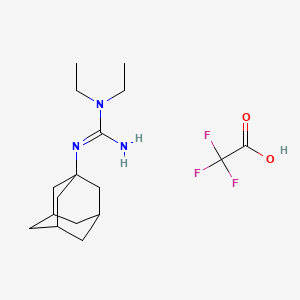 2-(1-Adamantyl)-1,1-diethylguanidine;2,2,2-trifluoroacetic acid