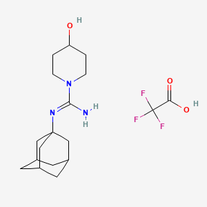 N'-(1-adamantyl)-4-hydroxypiperidine-1-carboximidamide;2,2,2-trifluoroacetic acid