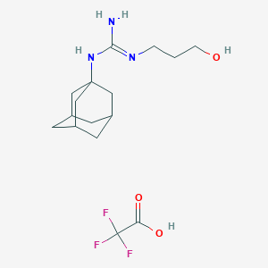 1-(1-Adamantyl)-2-(3-hydroxypropyl)guanidine;2,2,2-trifluoroacetic acid