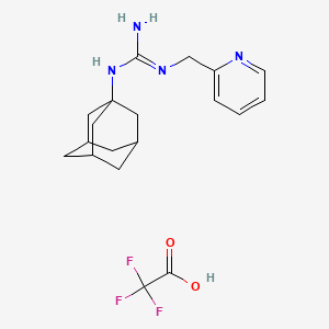 1-(1-Adamantyl)-2-(pyridin-2-ylmethyl)guanidine;2,2,2-trifluoroacetic acid