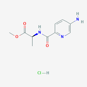 methyl (2S)-2-[(5-aminopyridine-2-carbonyl)amino]propanoate;hydrochloride