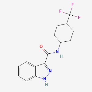 N-[4-(trifluoromethyl)cyclohexyl]-1H-indazole-3-carboxamide