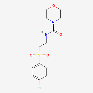 N-[2-(4-chlorophenyl)sulfonylethyl]morpholine-4-carboxamide